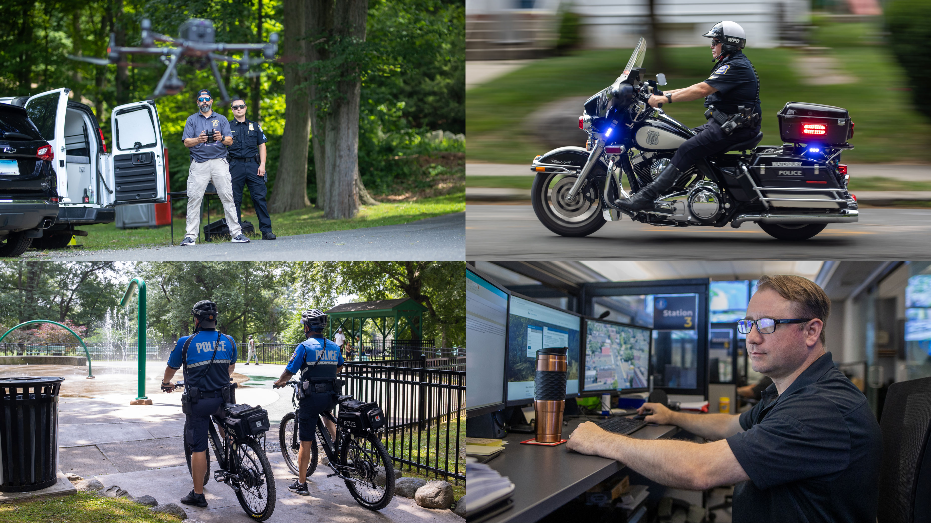 Various public safety services performed by the Waterbury, CT Police Department